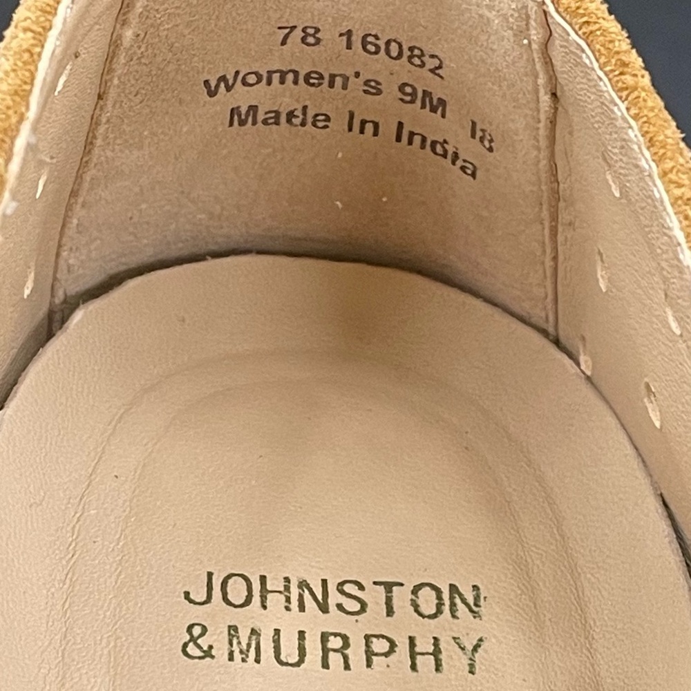 Johnston & Murphy Penelope Tan Slip-on with Perforated Design - Picture 4 of 6
